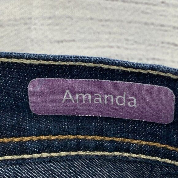 Gloria Vanderbilt Jeans sz 10 Ave Amanda Straight Dark Wash Inseam 30" - Picture 8 of 10